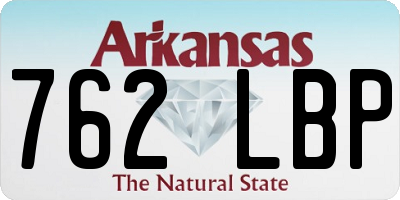 AR license plate 762LBP