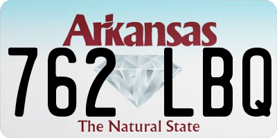 AR license plate 762LBQ