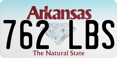 AR license plate 762LBS