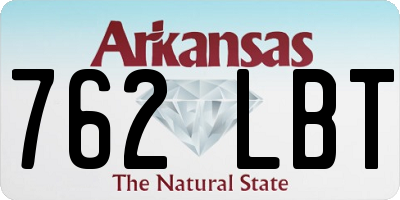 AR license plate 762LBT