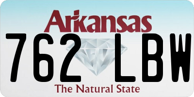 AR license plate 762LBW