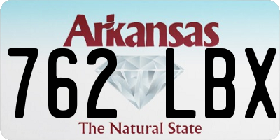 AR license plate 762LBX