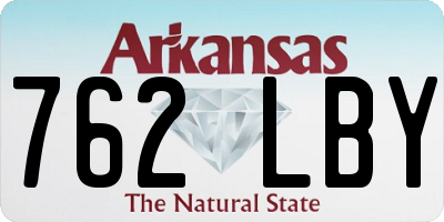 AR license plate 762LBY