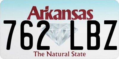 AR license plate 762LBZ