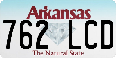 AR license plate 762LCD