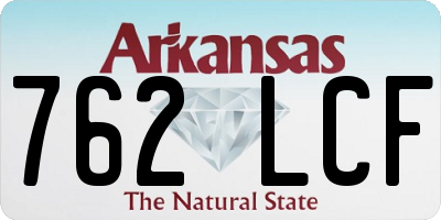 AR license plate 762LCF