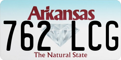 AR license plate 762LCG