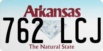 AR license plate 762LCJ
