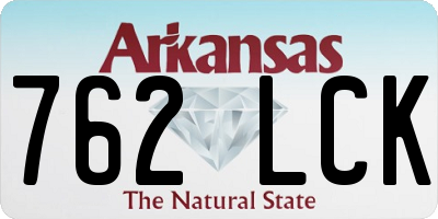 AR license plate 762LCK
