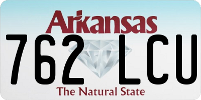 AR license plate 762LCU