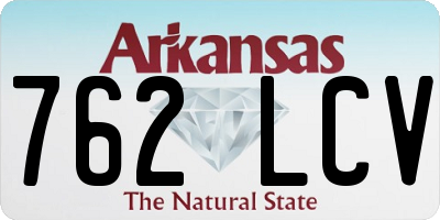 AR license plate 762LCV