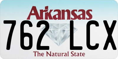 AR license plate 762LCX