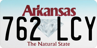 AR license plate 762LCY