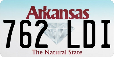 AR license plate 762LDI