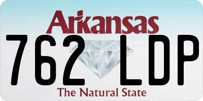 AR license plate 762LDP