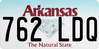 AR license plate 762LDQ