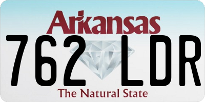 AR license plate 762LDR