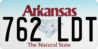 AR license plate 762LDT