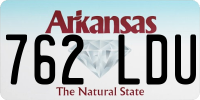 AR license plate 762LDU