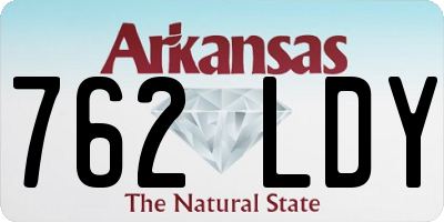 AR license plate 762LDY