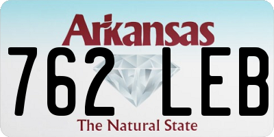 AR license plate 762LEB
