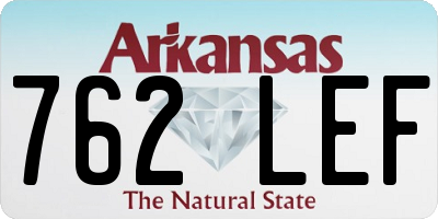 AR license plate 762LEF