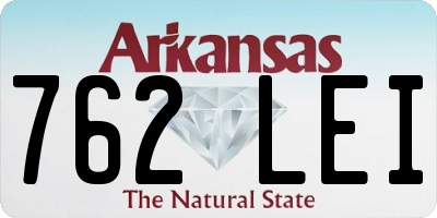 AR license plate 762LEI