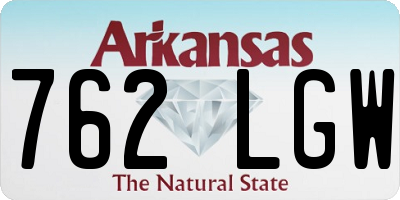 AR license plate 762LGW