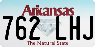 AR license plate 762LHJ
