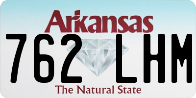 AR license plate 762LHM