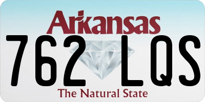 AR license plate 762LQS