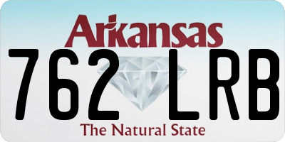 AR license plate 762LRB