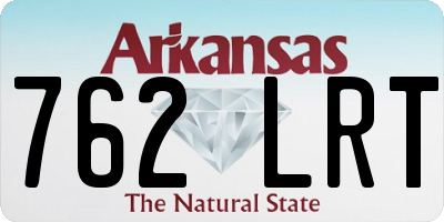 AR license plate 762LRT