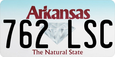 AR license plate 762LSC