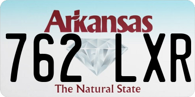 AR license plate 762LXR