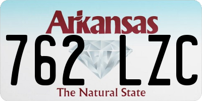 AR license plate 762LZC