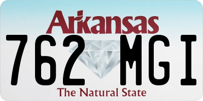 AR license plate 762MGI
