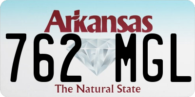 AR license plate 762MGL