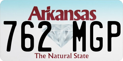 AR license plate 762MGP