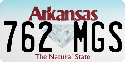 AR license plate 762MGS