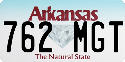 AR license plate 762MGT
