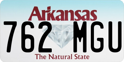AR license plate 762MGU
