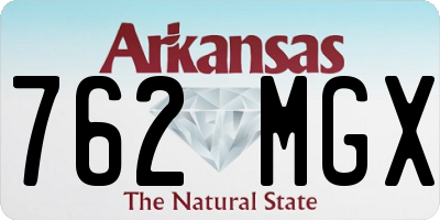 AR license plate 762MGX