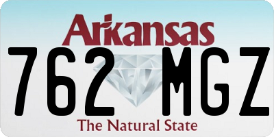 AR license plate 762MGZ