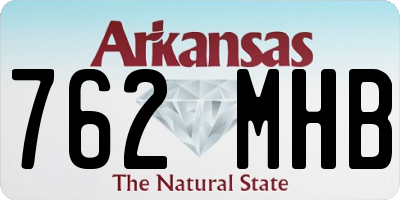 AR license plate 762MHB