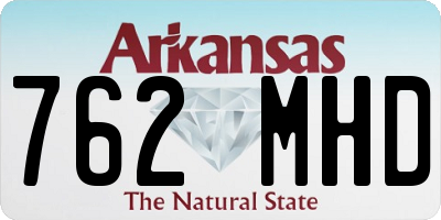 AR license plate 762MHD