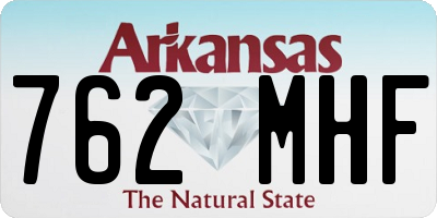 AR license plate 762MHF