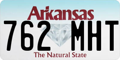 AR license plate 762MHT