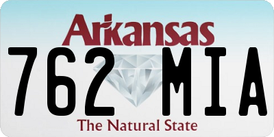 AR license plate 762MIA