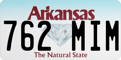AR license plate 762MIM
